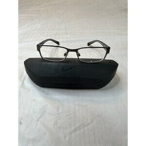 Nike 5567 033 Gunmetal Rectangle Eyeglasses 51-16 135